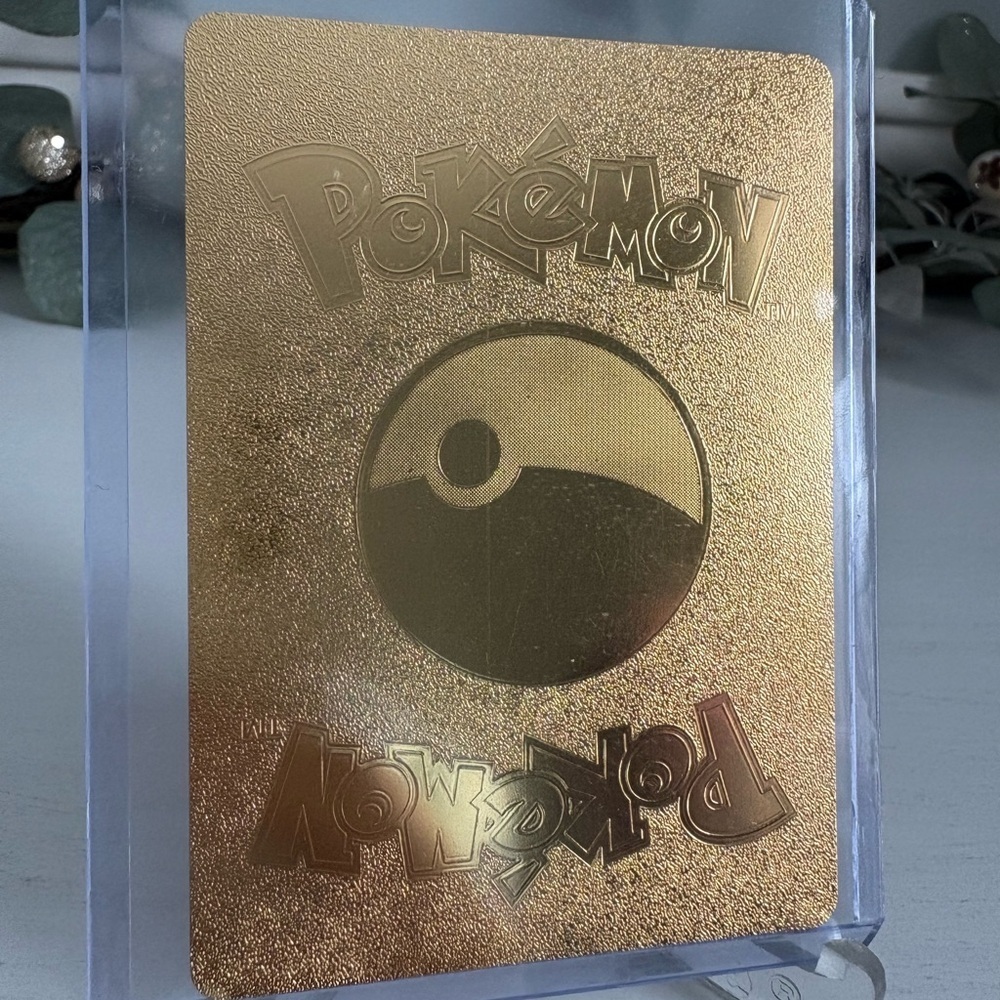 Pokemon Pikachu Charzard Cosplay Gold Foil Fan Art Card HP634 - Picture 3 of 3